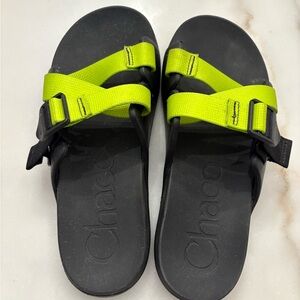 BEAND NEW- Chaco Women’s Sandals - Black and Neon Green
